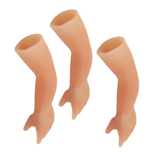 YARNOW 3 Stück Kleine Silikon Fingerpuppen Mini Hände Partyspielzeug Realistisch Tierfiguren Lustiger Streich für Festspiele Soziale Events von YARNOW
