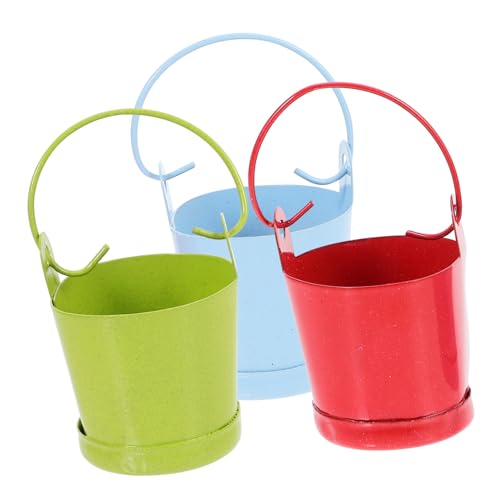YARNOW 3 Stück Mini Eimer für Puppenhaus Teilig Miniature Gartenaccessoires Dekoration und Fotorequisiten für Spielzeugliebhaber von YARNOW