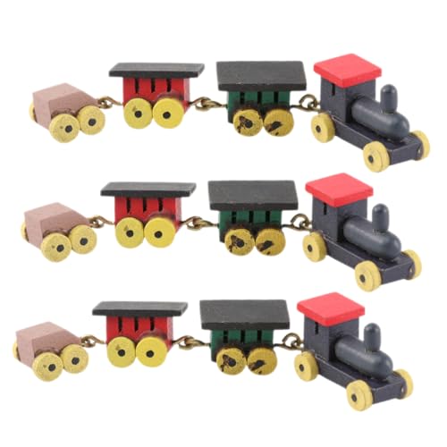 YARNOW 3 Stück Miniatur Holzeisenbahn Teiliges aus Natürlichem Holz Sicher und Handgefertigt Dekoratives Puppenhaus Zugmodell für Jungen und Sammler Platzsparende Mini Eisenbahn YARNOW 3 Stück Miniatur Holzeisenbahn Teiliges aus Natürlichem Holz Sicher und Handgefertigt Dekoratives Puppenhaus Zugmodell für Jungen und Sammler Platzsparende Mini Eisenbahn von YARNOW