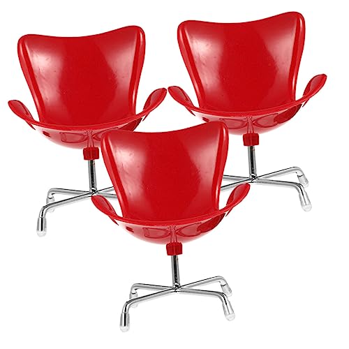 YARNOW 3 Stück Miniatur Möbelmodell Niedliche Armchair Deko für Puppenhaus Lifelike Mini Egg Chair Modell Rot Ergänzung für Kinderspielzeug und Miniaturwelt YARNOW 3 Stück Miniatur Möbelmodell Niedliche Armchair Deko für Puppenhaus Lifelike Mini Egg Chair Modell Rot Ergänzung für Kinderspielzeug und Miniaturwelt von YARNOW