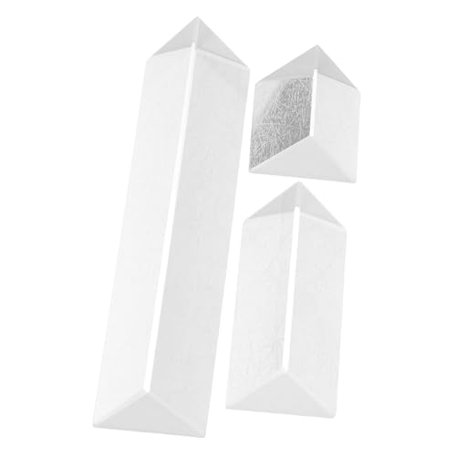 YARNOW 3 Stück Optischer Lehre Prisma Physikversuche Prisma für optische Kristallfotografie dreieckiges Prisma aus Glas Physik- -Experiment Prismenwürfel Lichtbrechungsset Transparent YARNOW 3 Stück Optischer Lehre Prisma Physikversuche Prisma für optische Kristallfotografie dreieckiges Prisma aus Glas Physik- -Experiment Prismenwürfel Lichtbrechungsset Transparent von YARNOW