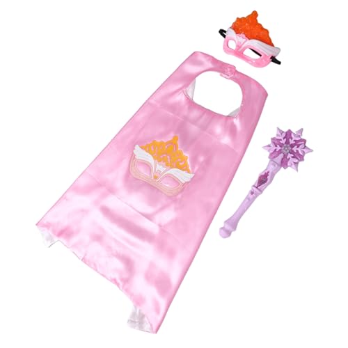 YARNOW 3 Stück Prinzessin Dress -up -Set Gefälligkeiten Für Prinzessinnengeburtstage Prinzessin Verkleiden Cape Prinzessinnen Zauberstäbe Für Mädchen Partykostümzubehör Kunststoff Rosa YARNOW 3 Stück Prinzessin Dress -up -Set Gefälligkeiten Für Prinzessinnengeburtstage Prinzessin Verkleiden Cape Prinzessinnen Zauberstäbe Für Mädchen Partykostümzubehör Kunststoff Rosa von YARNOW