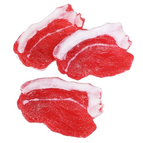 YARNOW 3 Stück Realistisches Fake Pork Modell aus Hochwertigem Harz Dekorative Schweinefleisch Form für Esszimmer Fotorequisiten und Heimdekoration YARNOW 3 Stück Realistisches Fake Pork Modell aus Hochwertigem Harz Dekorative Schweinefleisch Form für Esszimmer Fotorequisiten und Heimdekoration von YARNOW