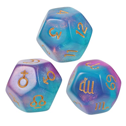 YARNOW 3 Stück Seitige Acryl für Spiele Lustige Spielrequisiten für Partys und Familienfeiern für Brettspiele und Unterhaltung von YARNOW