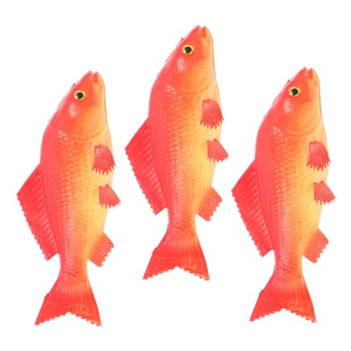 YARNOW 3 Stück Simulation Fish Model PU Fischmodell Realistisches Aquarium Deko Künstliche Fische für Aquarien Heimdekoration Leicht und Einfach zu Platzieren und Lernzwecke von YARNOW