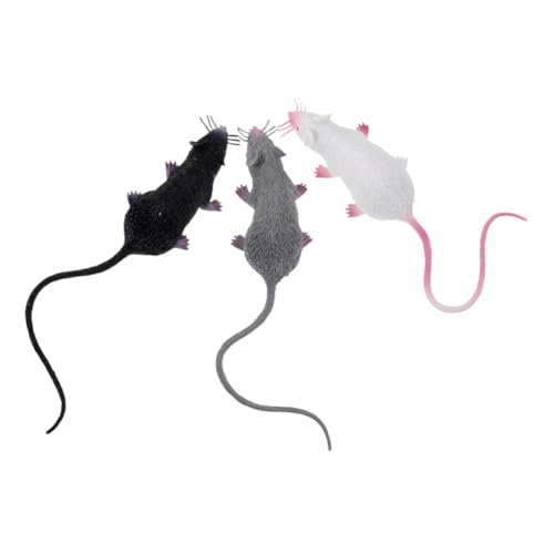 YARNOW 3 Stück Simuliertes Mausmodellspielzeug Figur süße entzückendes Mausornament gefälschte Rattenfiguren -Statue Mausspielzeug falsche Halloween -Ratte YARNOW 3 Stück Simuliertes Mausmodellspielzeug Figur süße entzückendes Mausornament gefälschte Rattenfiguren -Statue Mausspielzeug falsche Halloween -Ratte von YARNOW