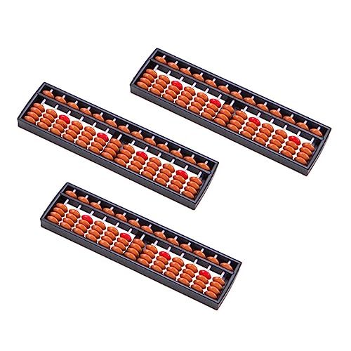 YARNOW 3 Stück Teiliges Abacus Tragbares Lernspielzeug für Mathematik für Rechenfähigkeiten und Gehirnentwicklung Leicht und Kompakt von YARNOW