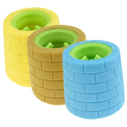 YARNOW 3 Stück Teiliges Frosch Quetschspielzeug Sensorisches Stressabbau Langlebiges Kunststoff Material Lustige Partygeschenke zur Angst Stressreduktion von YARNOW