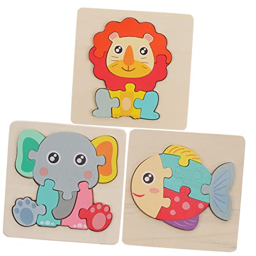 YARNOW 3 Stück Teiliges Holzpuzzle für Lustige Tierformen mit Fisch und Elefant Kognitive Lernspielzeuge für Kreative Spiele und Frühes Lernen YARNOW 3 Stück Teiliges Holzpuzzle für Lustige Tierformen mit Fisch und Elefant Kognitive Lernspielzeuge für Kreative Spiele und Frühes Lernen von YARNOW