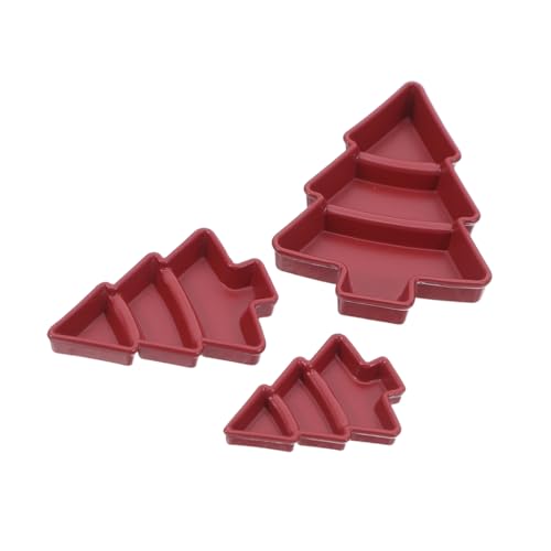 YARNOW 3 Stück Teiliges Miniatur-Weihnachtsbaum-servierplatten- Realistische Puppenhaus-Teller aus Hochwertigem Material Multifunktionale Mini-geschirrtabletts Detailreiche Dekoration für YARNOW 3 Stück Teiliges Miniatur-Weihnachtsbaum-servierplatten- Realistische Puppenhaus-Teller aus Hochwertigem Material Multifunktionale Mini-geschirrtabletts Detailreiche Dekoration für von YARNOW