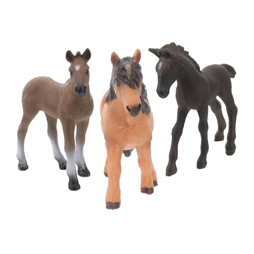 YARNOW 3 Stück Teiliges Set aus Pferdemodellspielzeug Pädagogische Rollenspieltiere für Detailreich für Geburtstage und Feste YARNOW 3 Stück Teiliges Set aus Pferdemodellspielzeug Pädagogische Rollenspieltiere für Detailreich für Geburtstage und Feste von YARNOW