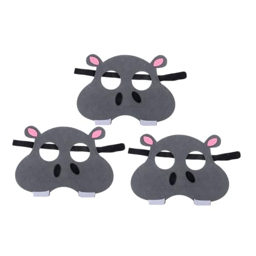 YARNOW 3 Stück Teiliges Tiermasken aus Vliesstoff Lustige Tier Themenmasken für Halloween Karneval Maskerade und Bühnenaufführungen von YARNOW