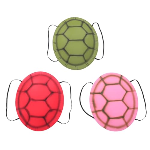 YARNOW 3 Stück Teiliges Turtle Shell Kostüm aus Eva Cosplay Accessoire für Erwachsene Wiederverwendbares Schildkrötenkostüm für Halloween Karneval Geburtstagsfeiern Einfaches Anziehen von YARNOW