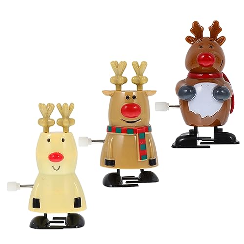 YARNOW 3 Stück Teiliges Weihnachtsaufziehspielzeug aus Kunststoff Lustige Weihnachtsmann und Rentierfiguren Langlebig und Praktisch Fördert Kindliche Geschicklichkeit für Weihnachten YARNOW 3 Stück Teiliges Weihnachtsaufziehspielzeug aus Kunststoff Lustige Weihnachtsmann und Rentierfiguren Langlebig und Praktisch Fördert Kindliche Geschicklichkeit für Weihnachten von YARNOW