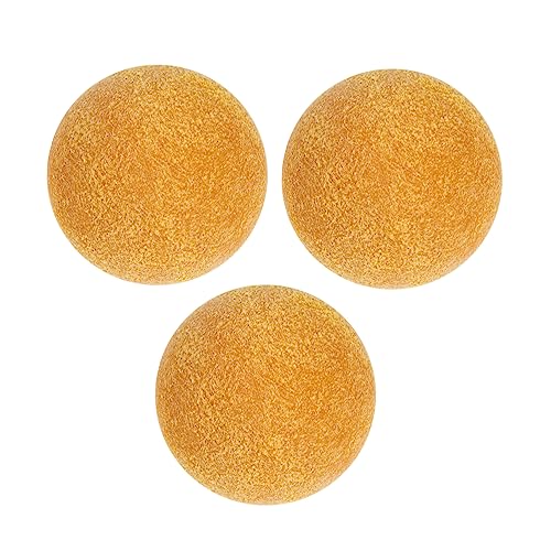 YARNOW 3 Stück Tischfußballball Foosballkugeln Fußbälle Tischfußballbälle Ersatz Schwebender Fußball Fußballspiel Kleiner Fußball Drinnen Tragbar Spielzeuge Mini-fußball Abs Yellow von YARNOW