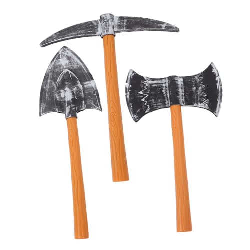 YARNOW 3 Stücke Gefälschte Spitzhacke Schaufel Beil Requisite: Zwerg Cosplay Zubehör Für Halloween Kinder Spielzeug Bühne Leistung Requisite Geburtstag Party Favor YARNOW 3 Stücke Gefälschte Spitzhacke Schaufel Beil Requisite: Zwerg Cosplay Zubehör Für Halloween Kinder Spielzeug Bühne Leistung Requisite Geburtstag Party Favor von YARNOW