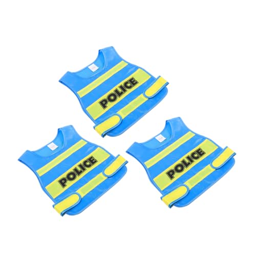 YARNOW 3-teilige Für Kinder: Polizei-cosplay Für Kinder – Leichtes Cosplay-kostümzubehör Zum Verkleiden – Blaues Weste-kostüm YARNOW 3-teilige Für Kinder: Polizei-cosplay Für Kinder – Leichtes Cosplay-kostümzubehör Zum Verkleiden – Blaues Weste-kostüm von YARNOW