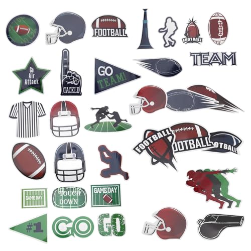 YARNOW 30 Blatt Fußball-Aufkleber Rugby Kinderzimmer Wandkleber Sport-Aufkleber Fußballformaufkleber süße Fußballaufkleber kleine Sportaufkleber Sportlabel Aufkleber Sportabziehbilder PVC YARNOW 30 Blatt Fußball-Aufkleber Rugby Kinderzimmer Wandkleber Sport-Aufkleber Fußballformaufkleber süße Fußballaufkleber kleine Sportaufkleber Sportlabel Aufkleber Sportabziehbilder PVC von YARNOW