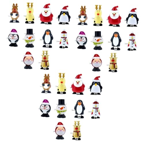 YARNOW 30 Stck. Weihnachtsmann- Weihnachten für aufgeben Weihnachten Mini- Aufzieh aufziehbares Tierspielzeug Elchspielzeug von YARNOW