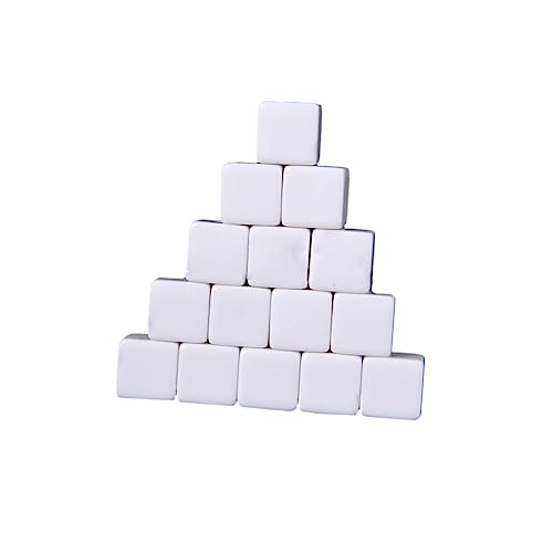 YARNOW 30 Stück Blank Dice Würfel aus Acryl für DIY Projekte Lustige Würfel für und Spieleabende für Familien und Partys von YARNOW