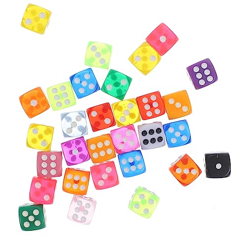 YARNOW 30 Stück Farbige Resin Würfel Vielseitige Mehrseitige Dice für Brettspiele Partyspielzeug und Lehrprojekte Gemischte Farben für Zuhause und Bars YARNOW 30 Stück Farbige Resin Würfel Vielseitige Mehrseitige Dice für Brettspiele Partyspielzeug und Lehrprojekte Gemischte Farben für Zuhause und Bars von YARNOW