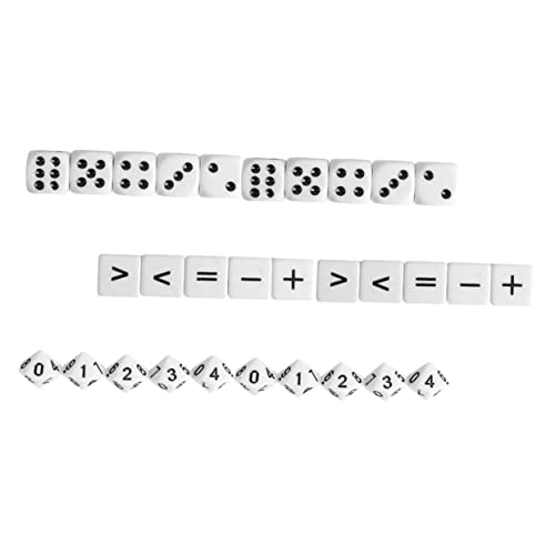 YARNOW 30 Stück Lernwürfel für Mathematische Lehrmittel Acrylwürfel für Unterricht und Spiele für Mathe und Lernspiele von YARNOW
