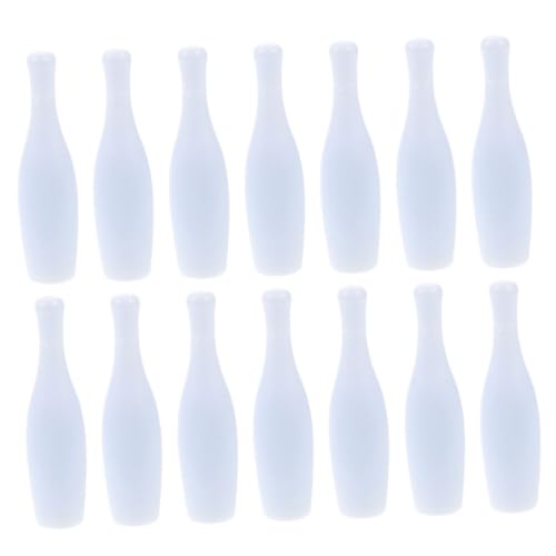 YARNOW 30 Stück Mini Bowling Teiliges Tragbares Tischspielzeug für Drinnen Verbessert Hand Auge Koordination für Kindergeburtstage und Entspannende Spiele für Zuhause und Büro von YARNOW