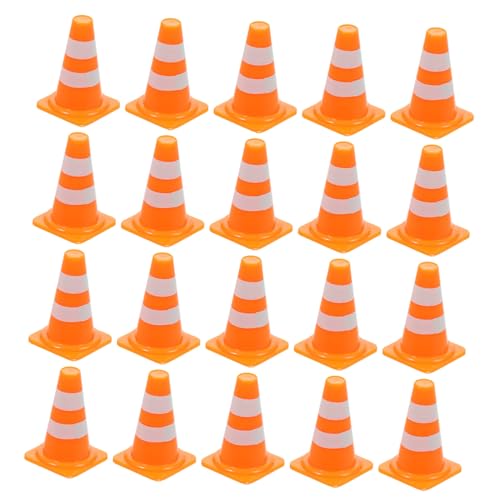 YARNOW 30 Stück Mini Verkehrskegel Interaktive Verkehrssignale für Lernspielzeug zur Verkehrssicherheit Kompakt und Leicht für Rollenspiele und Kreative Spielumgebungen von YARNOW