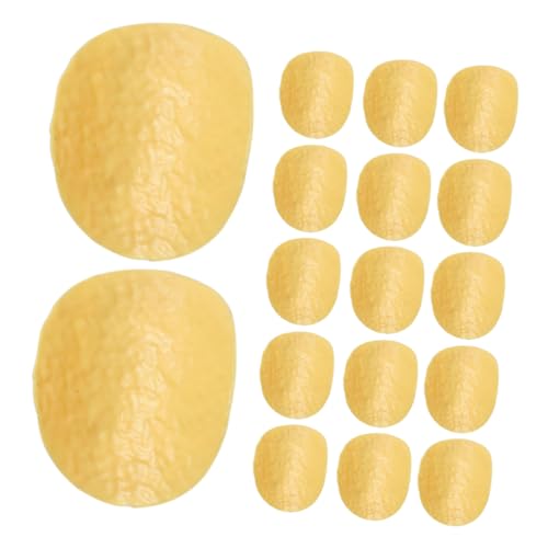 YARNOW 30 Stück Simulierte Kartoffelchips Anzeige Fast-Food-Modell Snack Dekorationen realistisch Und Faux French Pommes dekoratives künstliches Obst Food Toys French Pommes Plastik Gelb von YARNOW