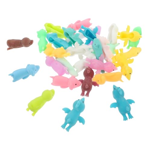 YARNOW 30 Stück Teiliges Fingerschleuder mit Lustigen Tieren Flexible TPR Softgummi Fingerkatapult Figuren für Strapazierfähig und Elastisch als oder von YARNOW