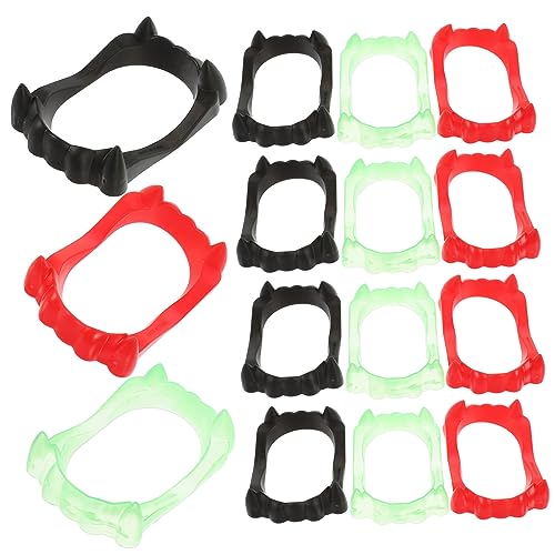 YARNOW 30 Stück Teiliges Halloween Vampirzähne Bunte Nachleuchtende Fake Teeth Langlebige Simulation Gruselige Party Requisite für Halloween Cosplay und Kostümspaß YARNOW 30 Stück Teiliges Halloween Vampirzähne Bunte Nachleuchtende Fake Teeth Langlebige Simulation Gruselige Party Requisite für Halloween Cosplay und Kostümspaß von YARNOW
