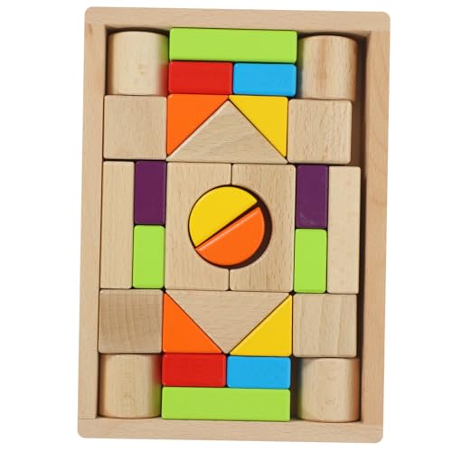 YARNOW 30 Stück Teiliges Holzbauklötze Set für Kleinkinder Bunte Lernspielzeuge aus Holz für Frühkindliche Bildung und Kreative Fantasie Fördert die Eltern Junge Mädchen Bindung YARNOW 30 Stück Teiliges Holzbauklötze Set für Kleinkinder Bunte Lernspielzeuge aus Holz für Frühkindliche Bildung und Kreative Fantasie Fördert die Eltern Junge Mädchen Bindung von YARNOW