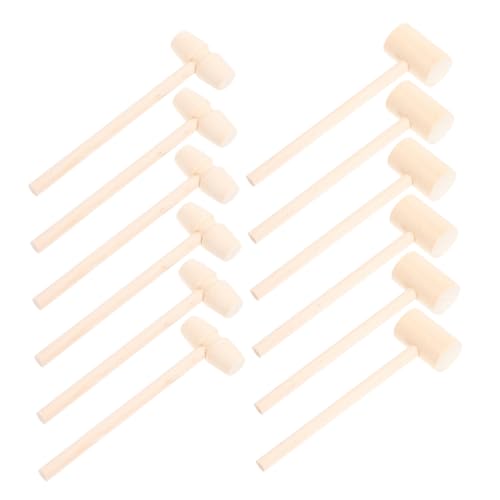 YARNOW 30stücke Holzhammer Miniatur Spielzeug Hämmer Simulationswerkzeuge Bastelmaterial Lernspielzeug Für Junge Mädchen Partyzubehör Holzfarben von YARNOW
