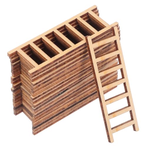 YARNOW 30 Stück Teiliges Mini Holzleiter Stabile Dekoleiter aus Holz für DIY Mikrolandschaften Puppenhaus Zubehör Kreative Gestaltung mit Pflanzen für Sandtisch und Miniatur YARNOW 30 Stück Teiliges Mini Holzleiter Stabile Dekoleiter aus Holz für DIY Mikrolandschaften Puppenhaus Zubehör Kreative Gestaltung mit Pflanzen für Sandtisch und Miniatur von YARNOW