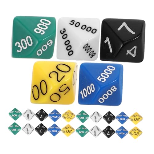 YARNOW 30 Stück Würfel -Brettspiel Stellenwertscheiben farbige Würfel Platzwertwürfel Würfelspiele Würfel Masse Plastik YARNOW 30 Stück Würfel -Brettspiel Stellenwertscheiben farbige Würfel Platzwertwürfel Würfelspiele Würfel Masse Plastik von YARNOW