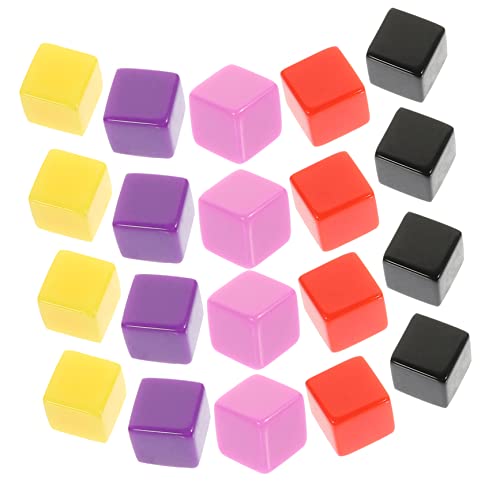 YARNOW 30Stücke DIY Unvollendete Plastik Leere Quadratblöcke für Handwerksprojekte und Brettspiele Kreative Spiele und Familienaktivitäten von YARNOW