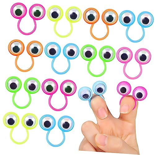 YARNOW 30Stücke Fingerpuppenringe Bewegliche Augen für Rollenspiele Geschichtenerzählen Kreative Fantasie und Partys Zufällige Farben YARNOW 30Stücke Fingerpuppenringe Bewegliche Augen für Rollenspiele Geschichtenerzählen Kreative Fantasie und Partys Zufällige Farben von YARNOW