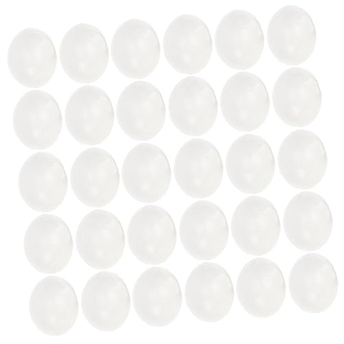 YARNOW 30Stücke Künstliche Eier für DIY Handgemalte Plastikeier für Ostern Dekoration und Basteln Lebensechte Eier für Festlichkeiten von YARNOW