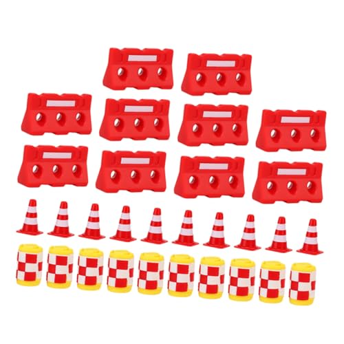 YARNOW 30Stücke Mini Verkehrskegel Mit Farbige Verkehrszeichen Und Barrieren Für Pädagogisches Zur des Verkehrswissens YARNOW 30Stücke Mini Verkehrskegel Mit Farbige Verkehrszeichen Und Barrieren Für Pädagogisches Zur des Verkehrswissens von YARNOW