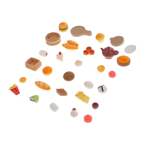 YARNOW 30Stücke Teiliges Mini Lebensmittelmodell Puppenhaus Dekoration Realistisches Küchenzubehör für Kreatives DIY für Puppenhaus Accessoires Lebendige Farben YARNOW 30Stücke Teiliges Mini Lebensmittelmodell Puppenhaus Dekoration Realistisches Küchenzubehör für Kreatives DIY für Puppenhaus Accessoires Lebendige Farben von YARNOW