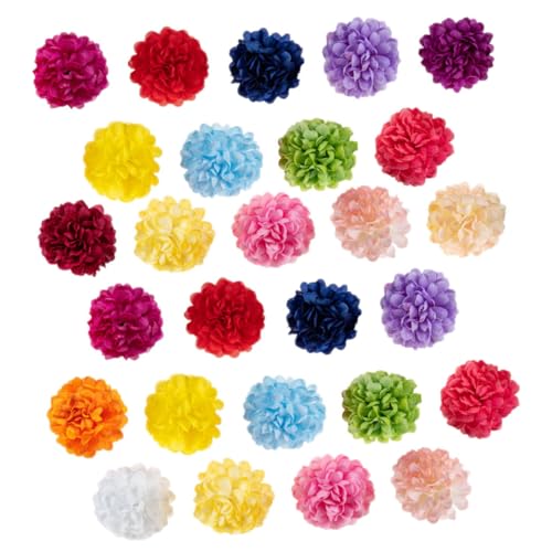 YARNOW 35Stücke Künstliche Chrysanthemen Blumenköpfe Lebensechte Dekoration Für Hochzeiten DIY Projekte Und Arrangements Vielseitige Simulation Blumenköpfe Bunten Farben von YARNOW