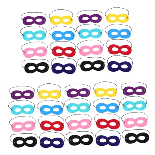 YARNOW 36 Stück Teiliges Augenmasken Verstellbar und Hautfreundlich für Karneval Geburtstag Halloween Cosplay und Partyspielzeug von YARNOW