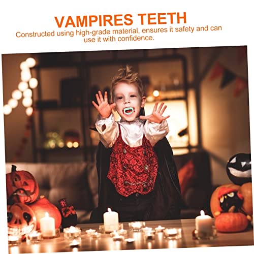 YARNOW 36 Stück Teiliges Halloween Party Leuchtende Vampirzähne Gruselige Cosplay Accessoires für Erwachsene Halloween Dekoration und Kostüm Zubehör von YARNOW