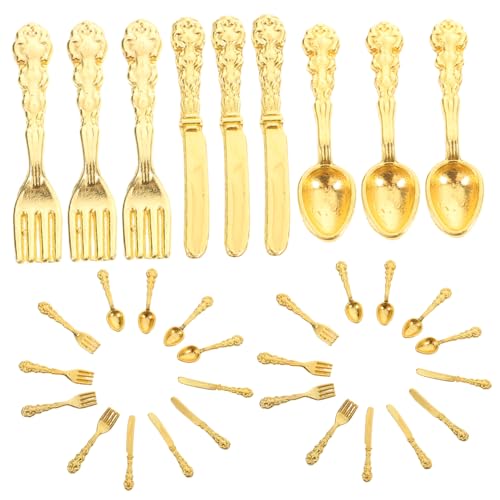 YARNOW 36Stücke Miniaturgeschirr Set Teilig Kreatives Puppenhaus Besteck für Mini Häuser Hochwertiges Modell Zubehör für DIY Küchendekoration und Ausstellung YARNOW 36Stücke Miniaturgeschirr Set Teilig Kreatives Puppenhaus Besteck für Mini Häuser Hochwertiges Modell Zubehör für DIY Küchendekoration und Ausstellung von YARNOW