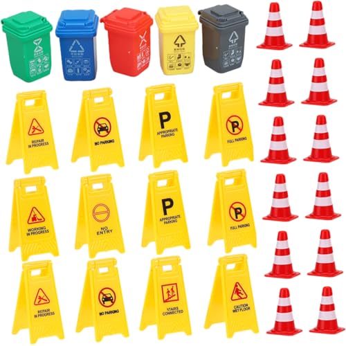 YARNOW 37 Stück Teiliges Verkehrsspielzeug für Lernspielzeug mit Verkehrshütchen Straßenschildern und Verkehrsbarrieren für Kreatives und Frühe Verkehrserziehung YARNOW 37 Stück Teiliges Verkehrsspielzeug für Lernspielzeug mit Verkehrshütchen Straßenschildern und Verkehrsbarrieren für Kreatives und Frühe Verkehrserziehung von YARNOW