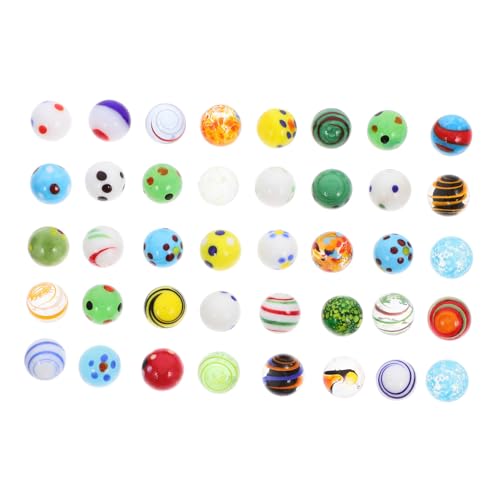 YARNOW 38 Stück Teiliges Bunter Glasmurmeln aus Robustem Runde Spiel und Dekorationskugeln Farbenfrohe Glaskugeln für Murmelspiele Aquarium und Gartendekoration Vielseitig Einsetzbar YARNOW 38 Stück Teiliges Bunter Glasmurmeln aus Robustem Runde Spiel und Dekorationskugeln Farbenfrohe Glaskugeln für Murmelspiele Aquarium und Gartendekoration Vielseitig Einsetzbar von YARNOW