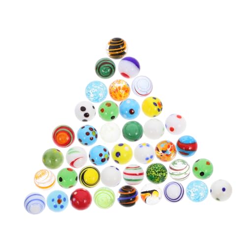 YARNOW 38 Stück Teiliges Bunter Glasmurmeln für Dekoration und Leuchtende Glasmurmeln für Vasenfüllungen und Kreative Projekte für Murmelspiele und Aquarien Dekoration YARNOW 38 Stück Teiliges Bunter Glasmurmeln für Dekoration und Leuchtende Glasmurmeln für Vasenfüllungen und Kreative Projekte für Murmelspiele und Aquarien Dekoration von YARNOW