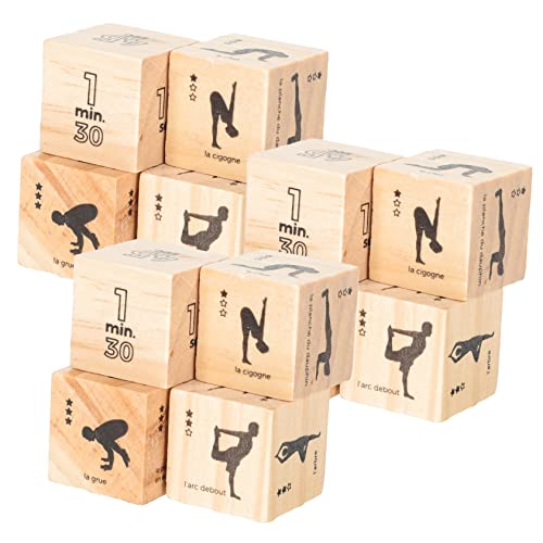 YARNOW 3Sätze Holzwürfel Lustige Sportwürfel für Bewegung und Spiele und Langlebig für Stundenlangen Spielspaß YARNOW 3Sätze Holzwürfel Lustige Sportwürfel für Bewegung und Spiele und Langlebig für Stundenlangen Spielspaß von YARNOW