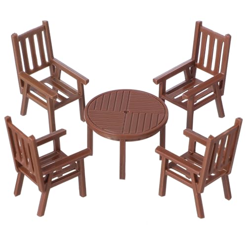 YARNOW 3Sätze Mini Tischstuhl Set Aus Teiliges Puppenhaus Möbel Für Miniaturwelten Langlebig Und Für Kreative Szenen Im Wohnzimmer Oder Garten YARNOW 3Sätze Mini Tischstuhl Set Aus Teiliges Puppenhaus Möbel Für Miniaturwelten Langlebig Und Für Kreative Szenen Im Wohnzimmer Oder Garten von YARNOW