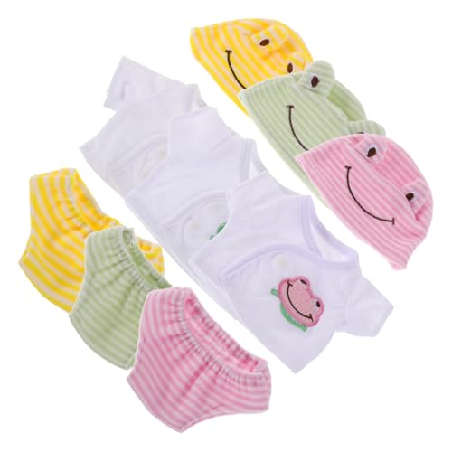 YARNOW 3Sätze Puppenkleidung für Puppen Outfits für Puppen Einfache Wechselmöglichkeit Fördert Kreativität und Motorische Fähigkeiten YARNOW 3Sätze Puppenkleidung für Puppen Outfits für Puppen Einfache Wechselmöglichkeit Fördert Kreativität und Motorische Fähigkeiten von YARNOW
